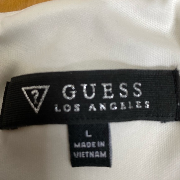 Guess White Purple Flowered Dress - Picture 3 of 4